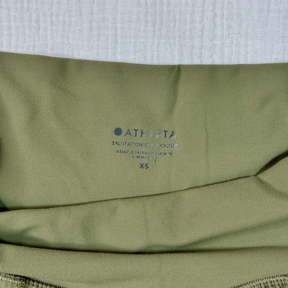 Athleta Salutation Cargo Jogger Pants Women's XS Olive Green Pilates Ethical - Picture 5 of 16